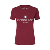 T-shirt Logo Kingsland Classic femme New burgundy Rouge