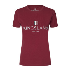 T-shirt Logo Kingsland Classic femme New burgundy Rouge T-shirt Logo Kingsland Classic femme New burgundy Rouge