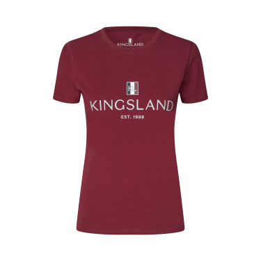T-shirt Logo Kingsland Classic femme New burgundy Rouge
