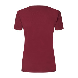 T-shirt Logo Kingsland Classic femme New burgundy Rouge T-shirt Logo Kingsland Classic femme New burgundy Rouge