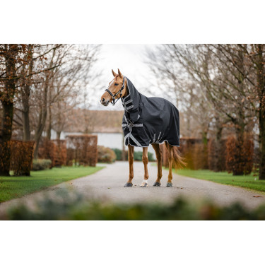 Horseware Amigo 1200D Geïntegreerde Turnout 50g Deken Zwart / titaniumgrijs / zilver