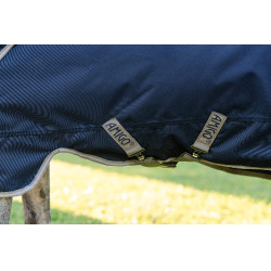 Horseware Amigo 1200D Plus Poney Turnout 0g Deken Marine / titaangrijs / zilver Marineblauw
