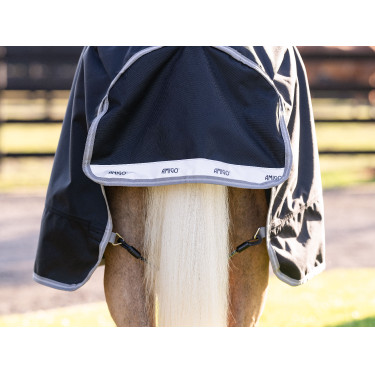 Couverture Horseware Amigo 1200D Plus Poney Turnout 0g Noir / gris titane / argent