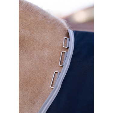 Horseware Amigo 1200D Plus Pony Turnout 250g deken Zwart / titaniumgrijs / zilver