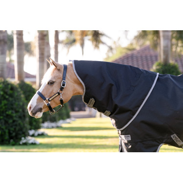 Horseware Amigo 1200D Plus Pony Turnout 250g deken Zwart / titaniumgrijs / zilver