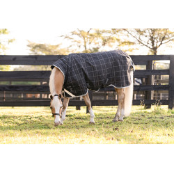 Horseware Amigo 1200D Poney Turnout 0g Deken Zwart / titaniumgrijs / zilver