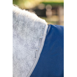 Couverture Horseware Amigo 1200D Poney Turnout 250g Marine / gris titane / argent Bleu marine