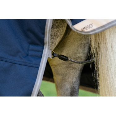 Horseware Amigo 1200D Poney Turnout 50g deken Marine / titaangrijs / zilver Marineblauw