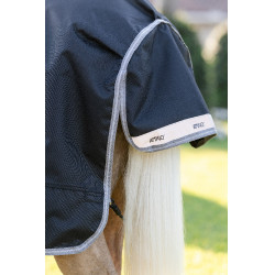 Horseware Amigo 1200D Poney Turnout 50g deken Zwart / titaniumgrijs / zilver