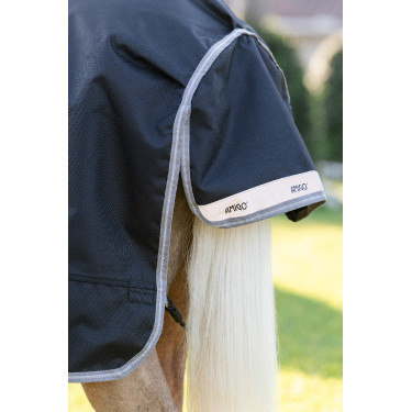Horseware Amigo 1200D Poney Turnout 50g deken Zwart / titaniumgrijs / zilver