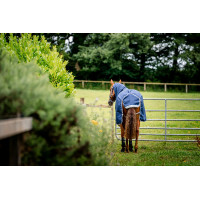 Couverture Horseware Amigo 1200D Turnout Plus 50g Marine / gris titane / argent Bleu marine