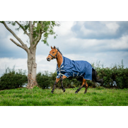 Horseware Amigo 1200D Wug Turnout 150g deken Marine / titaangrijs / zilver Marineblauw
