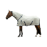 Couverture anti-mouches HKM Rain II cou amovible Gris Couverture anti-mouches HKM Rain II cou amovible Gris