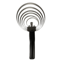 Metalen roskam HKM 6 ringen Zwart Metalen roskam HKM 6 ringen Zwart