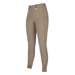Legging HKM Amalfi fond 1/1 en silicone Taupe Marron Legging HKM Amalfi fond 1/1 en silicone Taupe Marron