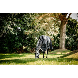 Couverture Horseware Amigo 1200D Wug Turnout 50g Noir / gris titane / argent Couverture Horseware Amigo 1200D Wug Turnout 50g Noir / gris titane / argent
