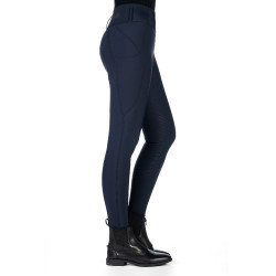Legging HKM Jil taille haute fond 1/1 en silicone Bleu foncé Legging HKM Jil taille haute fond 1/1 en silicone Bleu foncé