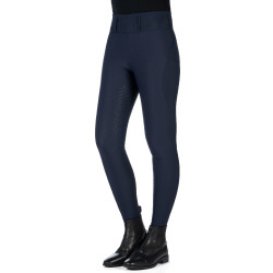 Legging HKM Jil taille haute fond 1/1 en silicone Bleu foncé Legging HKM Jil taille haute fond 1/1 en silicone Bleu foncé