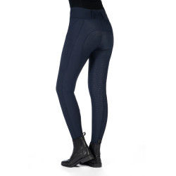 Legging HKM Jil taille haute fond 1/1 en silicone Bleu foncé Legging HKM Jil taille haute fond 1/1 en silicone Bleu foncé