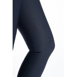 Legging HKM Jil taille haute fond 1/1 en silicone Bleu foncé Legging HKM Jil taille haute fond 1/1 en silicone Bleu foncé
