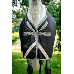 Horseware Amigo 1200D XL Turnout 150g deken Zwart / titaniumgrijs / zilver