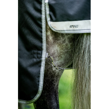 Horseware Amigo 1200D XL Turnout 150g deken Zwart / titaniumgrijs / zilver