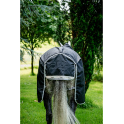 Couverture Horseware Amigo 1200D XL Turnout 50g Noir / gris titane / argent
