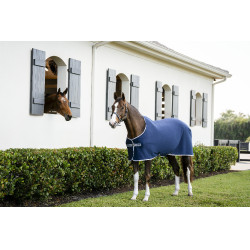 Couverture Horseware Amigo Jersey Poney Cooler Marine / gris titane / argent Bleu marine Couverture Horseware Amigo Jersey Poney Cooler Marine / gris titane / argent Bleu marine