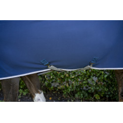 Couverture Horseware Amigo Jersey Poney Cooler Marine / gris titane / argent Bleu marine Couverture Horseware Amigo Jersey Poney Cooler Marine / gris titane / argent Bleu marine