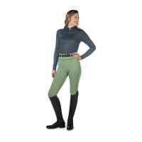 Legging HKM Juna fond 1/1 en silicone Jade Bleu