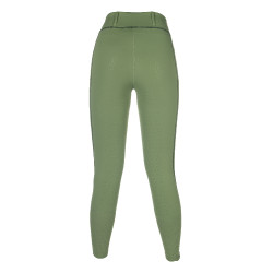 HKM Juna legging met volledig siliconen zitvlak 1/1 Jade Blauw