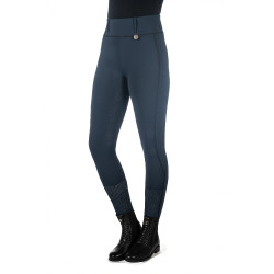HKM Juna legging met volledig siliconen zitvlak 1/1 Donkerblauw