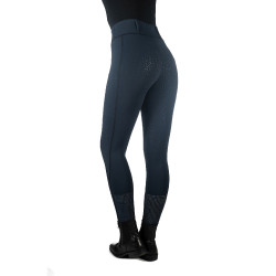HKM Juna legging met volledig siliconen zitvlak 1/1 Donkerblauw