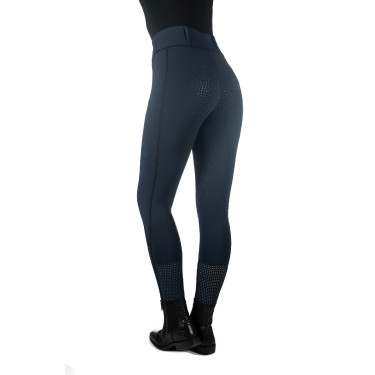 HKM Juna legging met volledig siliconen zitvlak 1/1 Donkerblauw