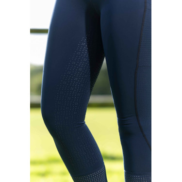 Legging HKM Juna fond 1/1 en silicone Bleu foncé