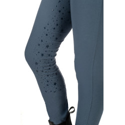 Legging HKM Pony Dream II fullseat 1/1 in siliconen Blauwgrijs Legging HKM Pony Dream II fullseat 1/1 in siliconen Blauwgrijs