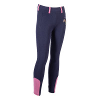 Legging HKM Pony Dream II fond 1/1 en silicone Bleu foncé