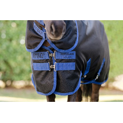 Horseware Amigo Ripstop 900D Plus Petite Turnout 0g deken Zwart / klassiek blauw Horseware Amigo Ripstop 900D Plus Petite Turnout 0g deken Zwart / klassiek blauw