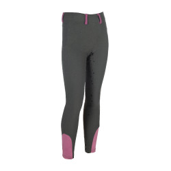 Legging HKM Pony Dream II fullseat 1/1 in siliconen Grijsgroen