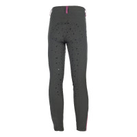 Legging HKM Pony Dream II fond 1/1 en silicone Gris vert