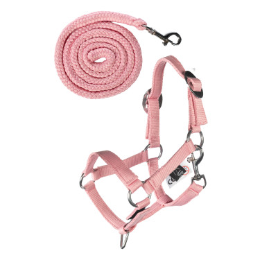 Halster en halstertouw HKM Hobby Horsing Basic Roze Halster en halstertouw HKM Hobby Horsing Basic Roze