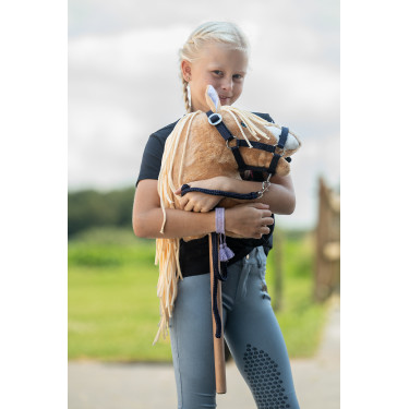 Halster en halstertouw HKM Hobby Horsing Basic Donkerblauw