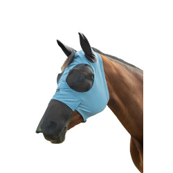 Masque anti-mouches HKM Elastic protection du naseau Bleu gris Masque anti-mouches HKM Elastic protection du naseau Bleu gris