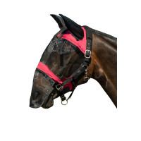 Masque anti-mouches HKM Premium protection du naseau Magenta