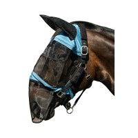 HKM Premium anti-vliegenmasker neusbescherming Blauwgrijs HKM Premium anti-vliegenmasker neusbescherming Blauwgrijs