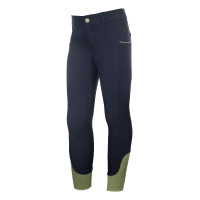 Pantalon HKM Claire fond 1/1 en silicone Bleu foncé Pantalon HKM Claire fond 1/1 en silicone Bleu foncé