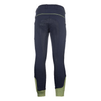 Pantalon HKM Claire fond 1/1 en silicone Bleu foncé Pantalon HKM Claire fond 1/1 en silicone Bleu foncé