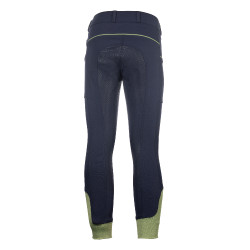 Pantalon HKM Claire fond 1/1 en silicone Bleu foncé Pantalon HKM Claire fond 1/1 en silicone Bleu foncé