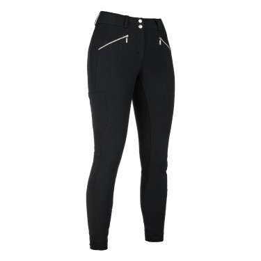 Pantalon HKM Lia taille haute fond 1/1 en Alos