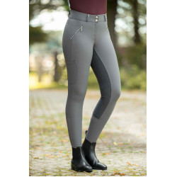 HKM Lia rijbroek met hoge taille en volledig Alos zitvlak Grijs HKM Lia rijbroek met hoge taille en volledig Alos zitvlak Grijs